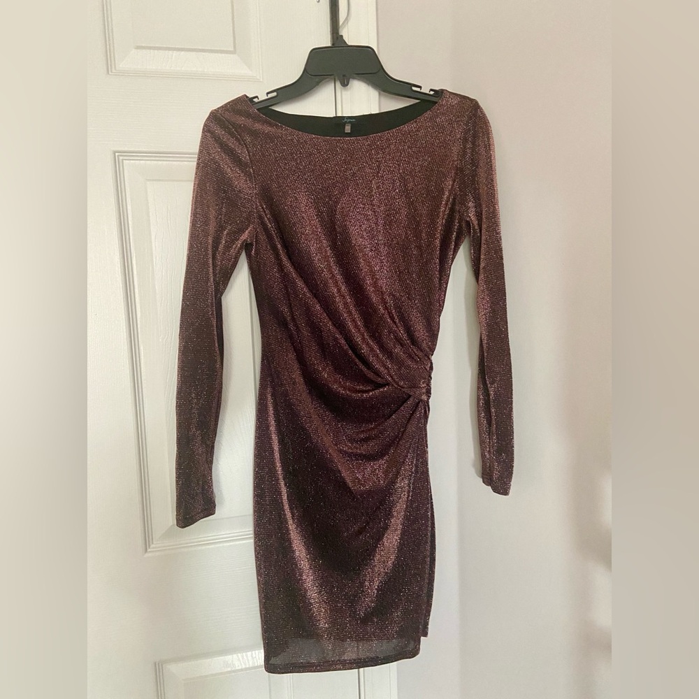 NWOT chocolate sparkle party dress xs